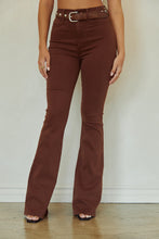 Load image into Gallery viewer, Flare Mocha Brown Jeans
