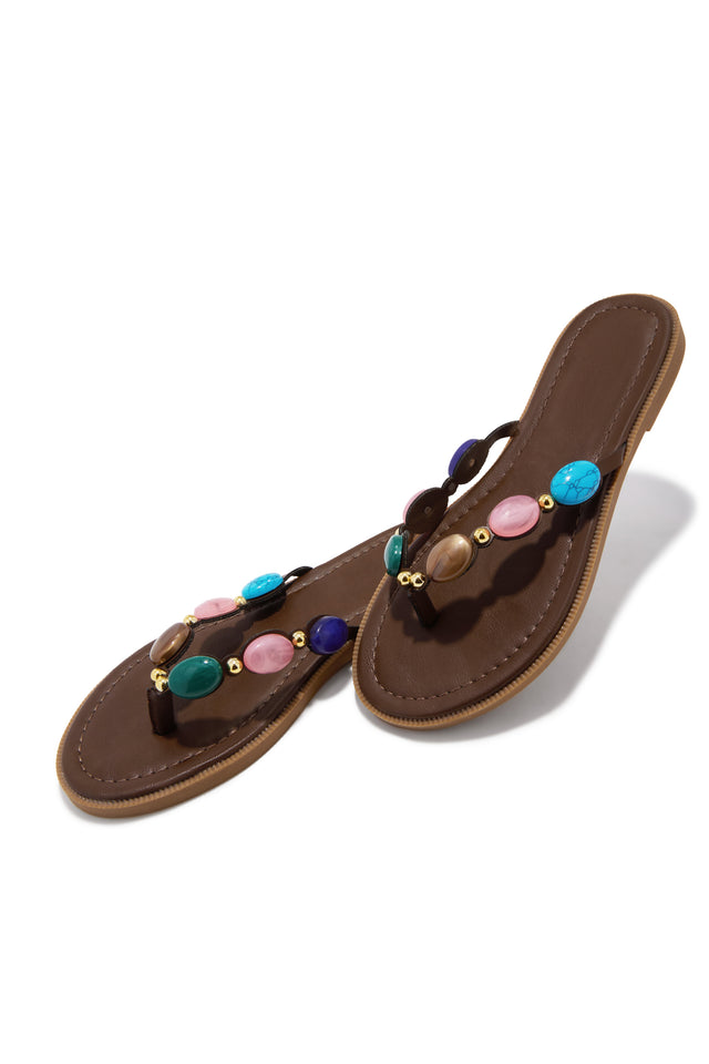 Load image into Gallery viewer, Kehani Slip On Sandals - Brown
