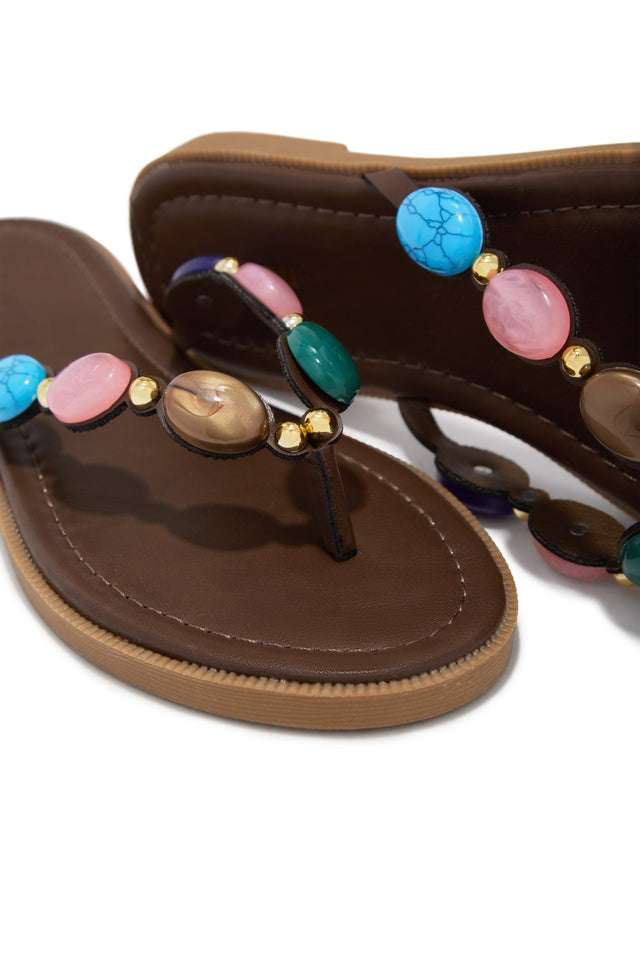 Load image into Gallery viewer, Kehani Slip On Sandals - Brown
