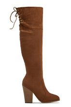 Load image into Gallery viewer, Roadie Over The Knee Block Heel Boots - Brown Suede
