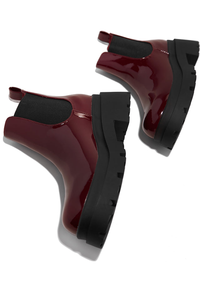 Load image into Gallery viewer, Cherry Red Chelsea Boots
