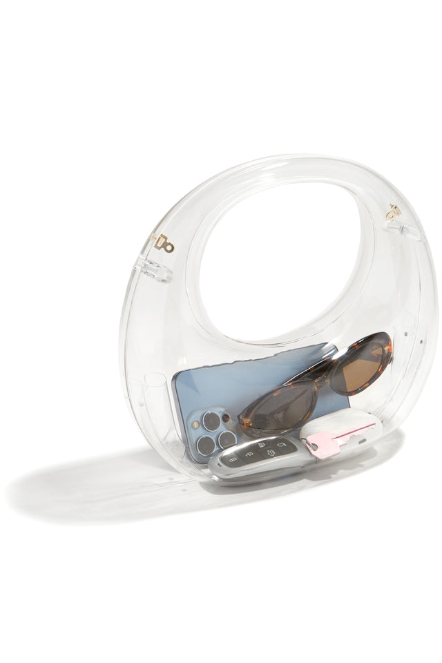 Load image into Gallery viewer, Clear Handbag Showcasing Items That Can Be Carried Inside
