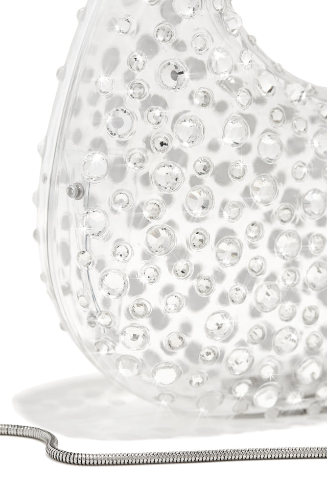 Load image into Gallery viewer, Serina Embellished Acrylic Handbag - Clear
