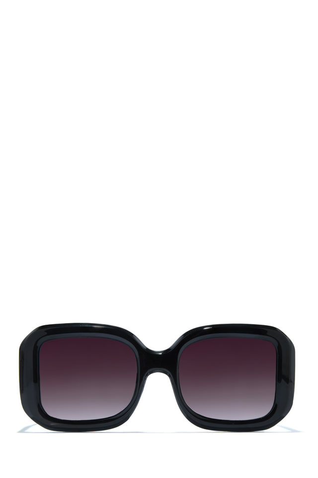 Load image into Gallery viewer, Sunny Beaches Oversized Sunglasses - Clear Black
