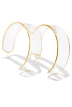 Load image into Gallery viewer, Clear Hoop Earring
