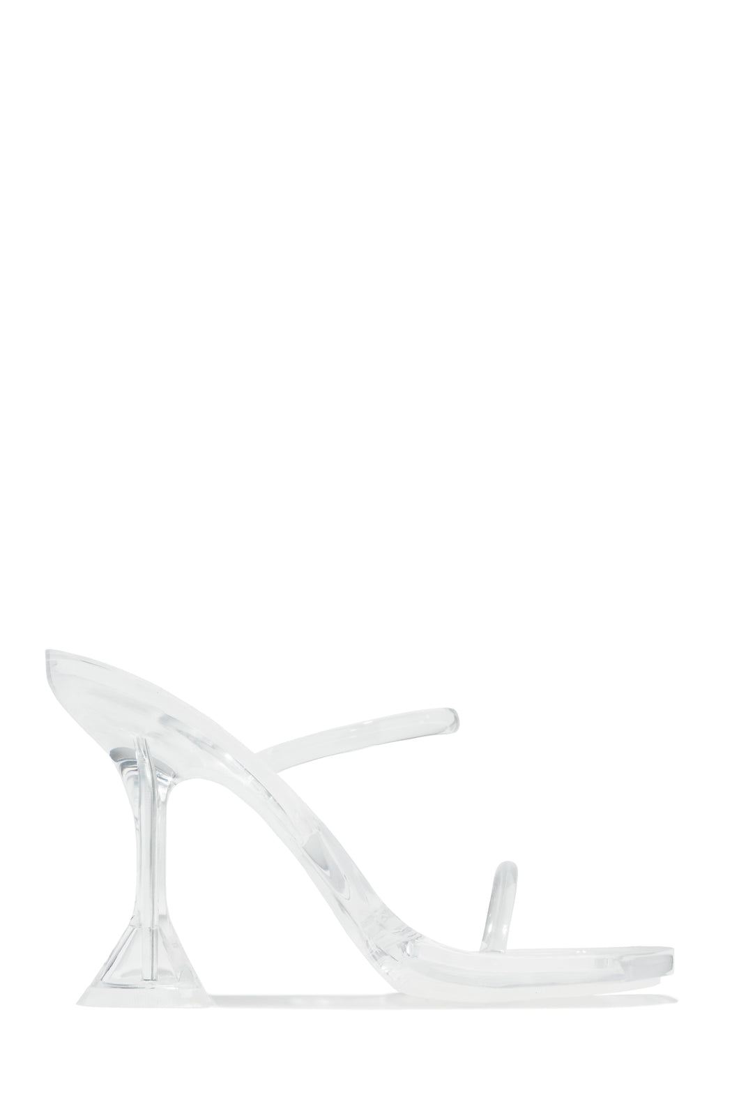 Erianna Jelly High Heel Mules - Clear