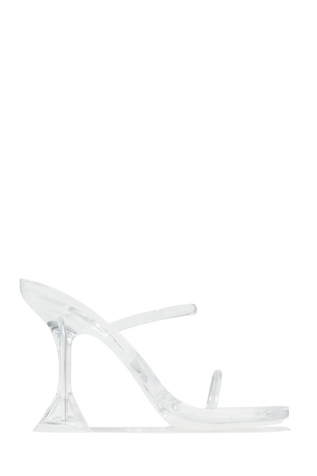 Load image into Gallery viewer, Erianna Jelly High Heel Mules - Clear
