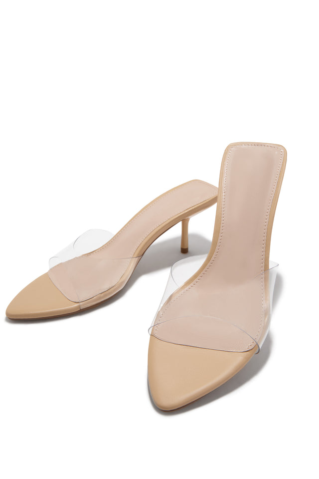 Load image into Gallery viewer, Myra Mid Heel Mules - Clear
