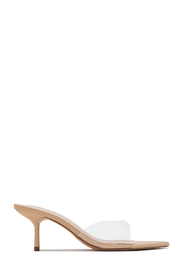 Load image into Gallery viewer, Myra Mid Heel Mules - Clear
