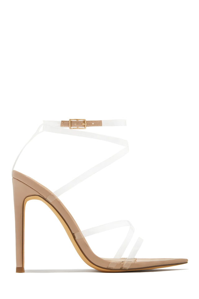 Load image into Gallery viewer, Gossip Girl Strappy High Heels - Clear
