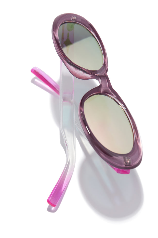 Load image into Gallery viewer, Pink and Clear Trendy Sunglasses
