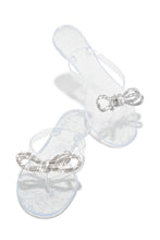 Load image into Gallery viewer, Clear Slip On Jelly Thong Strap Sandals
