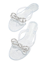 Load image into Gallery viewer, Clear Thong Strap Sandals
