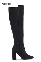 Load image into Gallery viewer, Colette Wide Fit Block Heel Boots - Black
