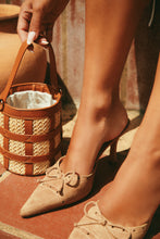 Load image into Gallery viewer, Coraima Mule Heel Pumps - Nude
