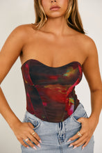 Load image into Gallery viewer, Black and Red Corset Top
