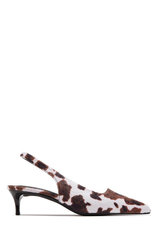 Load image into Gallery viewer, Kiley Mid Heel Slingback Pumps - Cow
