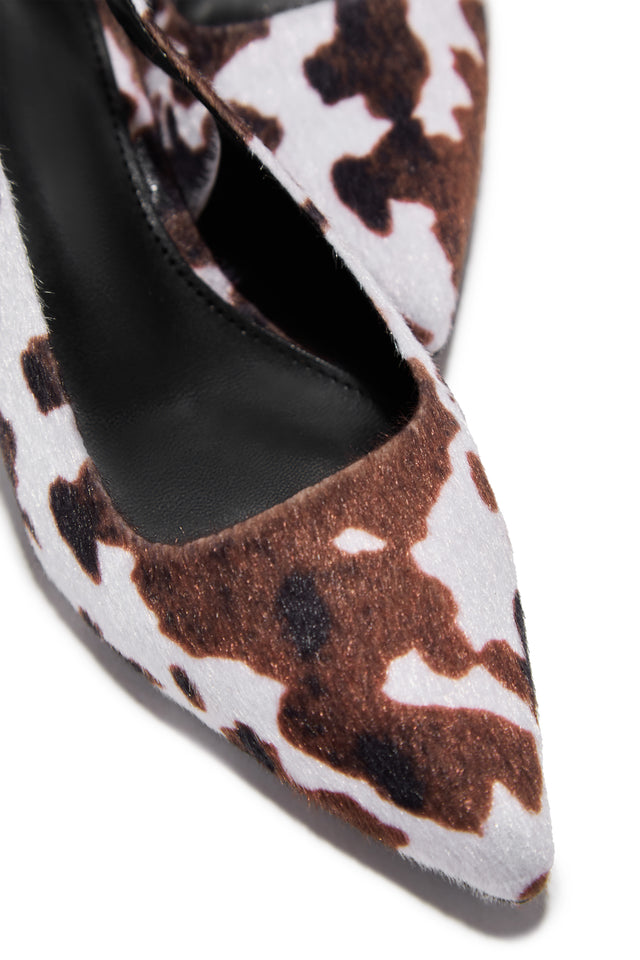 Load image into Gallery viewer, Kiley Mid Heel Slingback Pumps - Cow
