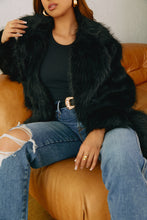 Load image into Gallery viewer, Faux Fur Coat Styled with Jeans
