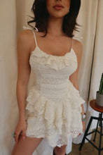 Load image into Gallery viewer, Kate Ruffle Mini Dress - Ivory
