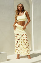 Load image into Gallery viewer, Cream Two Piece Crochet Set

