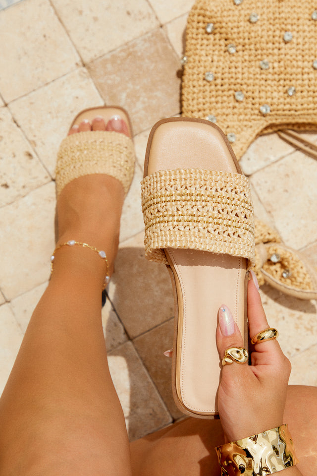 Acapulco Sun Slip On Sandals - Nude