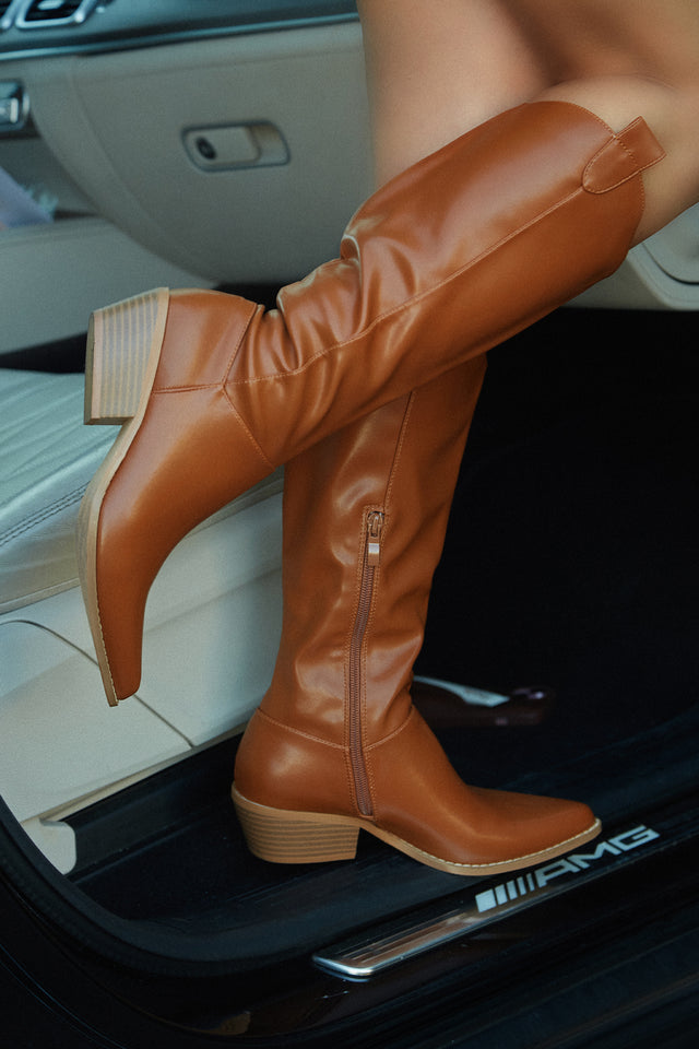 Load image into Gallery viewer, Dallas Western Cowgirl Boots - Tan
