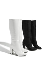 Load image into Gallery viewer, Darcy Block Heel Boots - White
