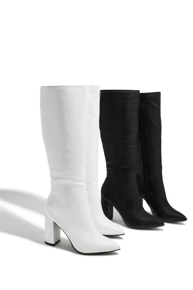 Load image into Gallery viewer, Darcy Block Heel Boots - White
