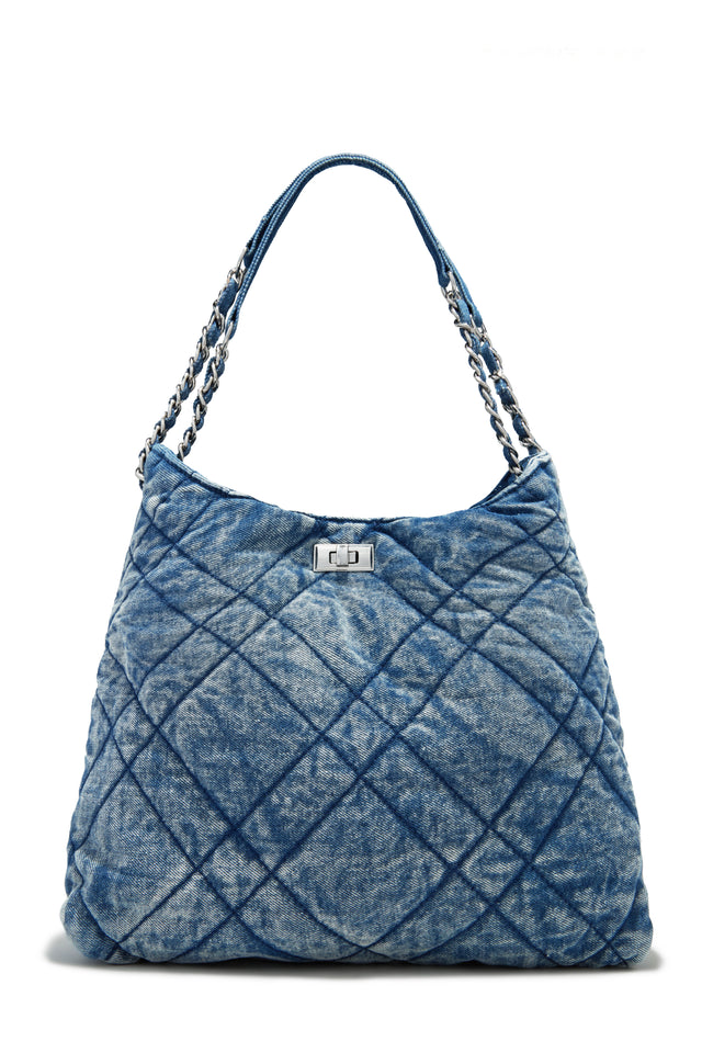 Load image into Gallery viewer, Quilted Denim Bag
