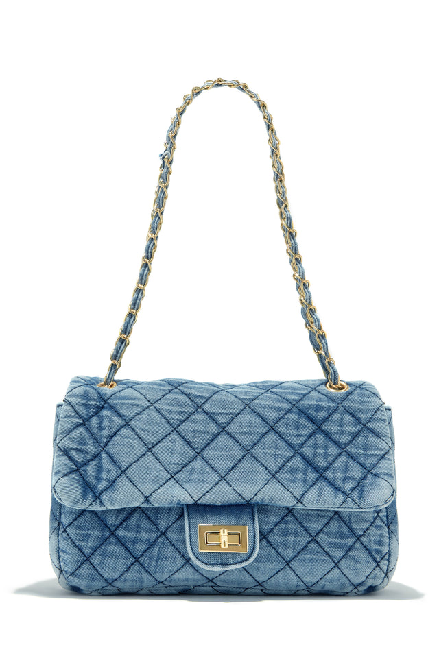 Load image into Gallery viewer, Mariela Quilt Stitch Bag - Denim
