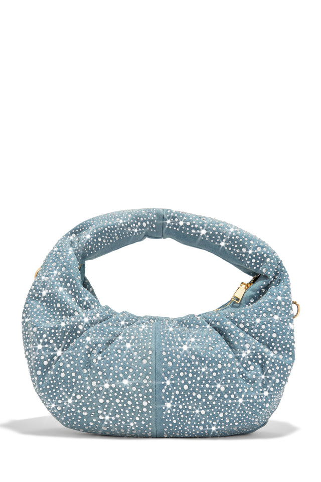 Load image into Gallery viewer, Denim Embellished Bag
