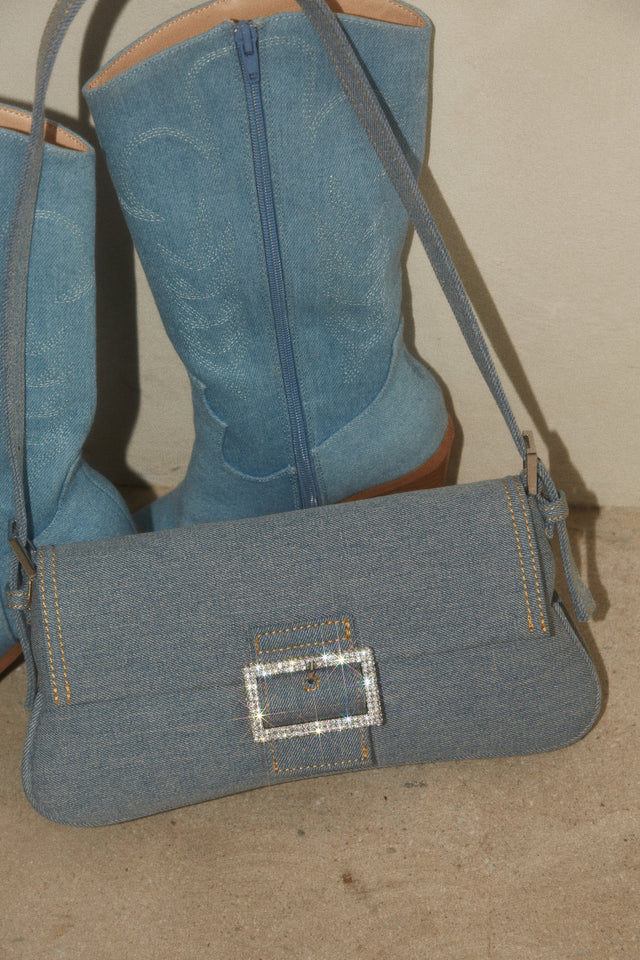 Load image into Gallery viewer, Denim Shoulder Bag
