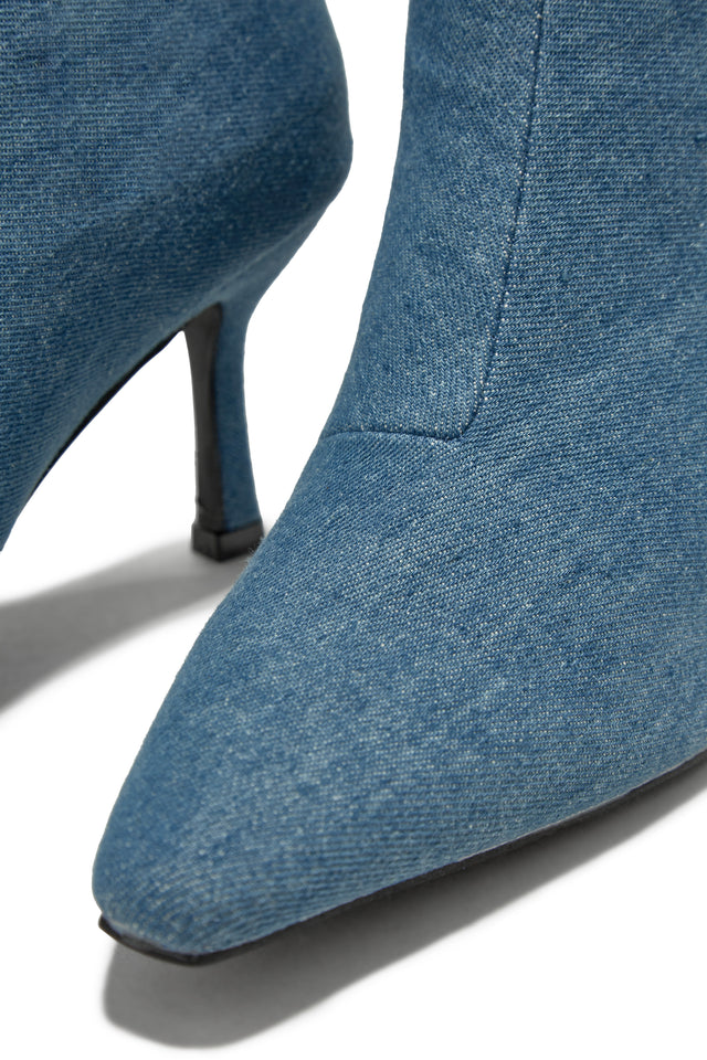 Load image into Gallery viewer, Denim Knee High Boots
