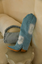 Load image into Gallery viewer, Denim Stacked Heel Boot

