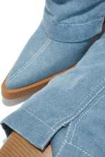 Load image into Gallery viewer, Western Cowgirl Denim Boot
