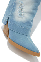 Load image into Gallery viewer, Western Denim Boot
