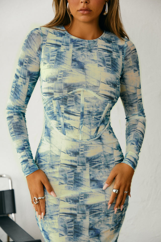 Load image into Gallery viewer, Corset Seaming Waist Dress
