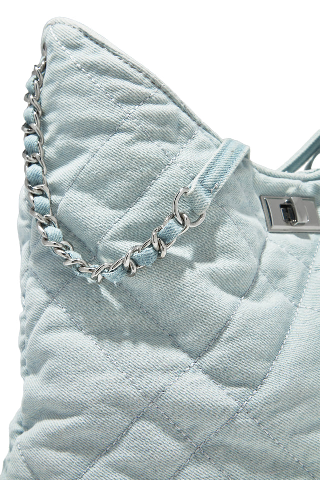 Load image into Gallery viewer, Quilted Silver Hardware Bag
