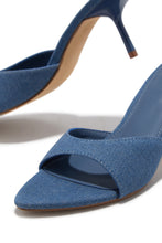 Load image into Gallery viewer, Myra Mid Heel Mules - Denim
