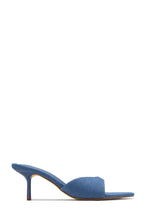 Load image into Gallery viewer, Myra Mid Heel Mules - Denim
