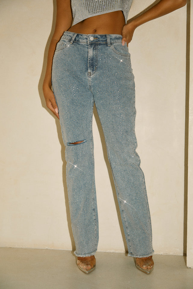 Load image into Gallery viewer, Blue Denim Jeans
