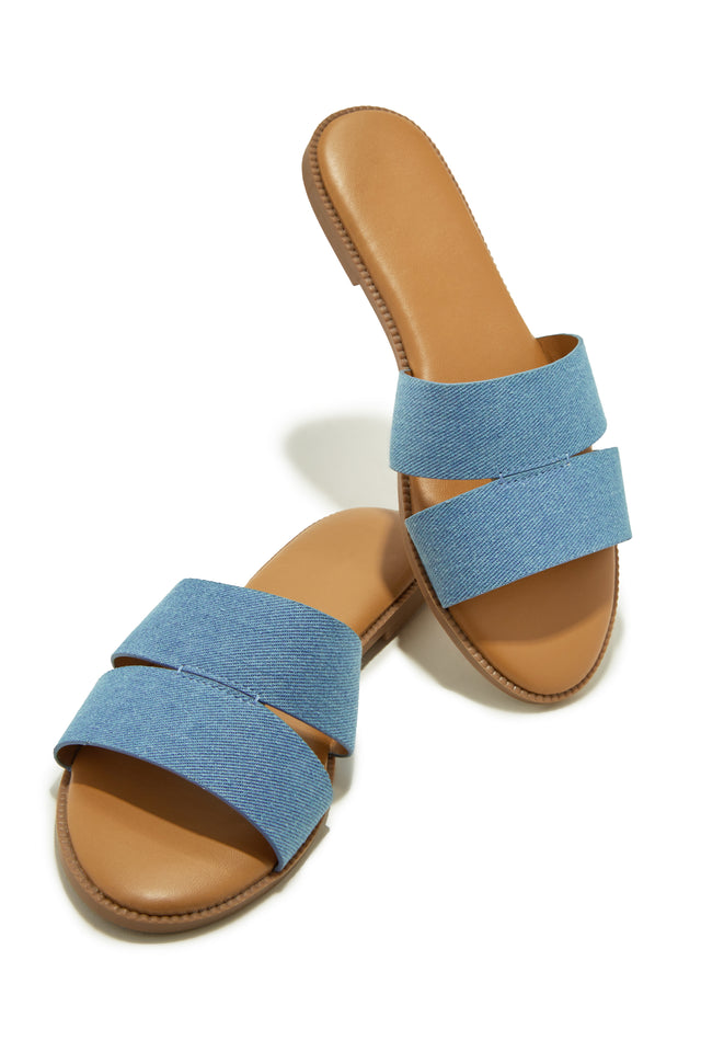 Load image into Gallery viewer, Denim Slip On Sandals
