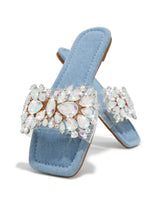 Load image into Gallery viewer, Stone Beaded Slip On Sandals
