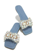 Load image into Gallery viewer, Denim Square Toe Sandals
