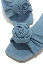 Load image into Gallery viewer, Denim Blue Slide Sandals
