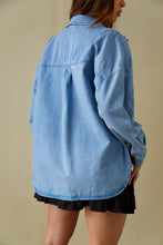 Load image into Gallery viewer, Denim Long Sleeve Top
