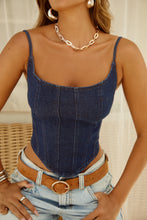 Load image into Gallery viewer, Blue Denim Corset
