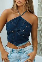 Load image into Gallery viewer, Denim Pant Detail Top
