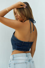 Load image into Gallery viewer, Denim Halter Top
